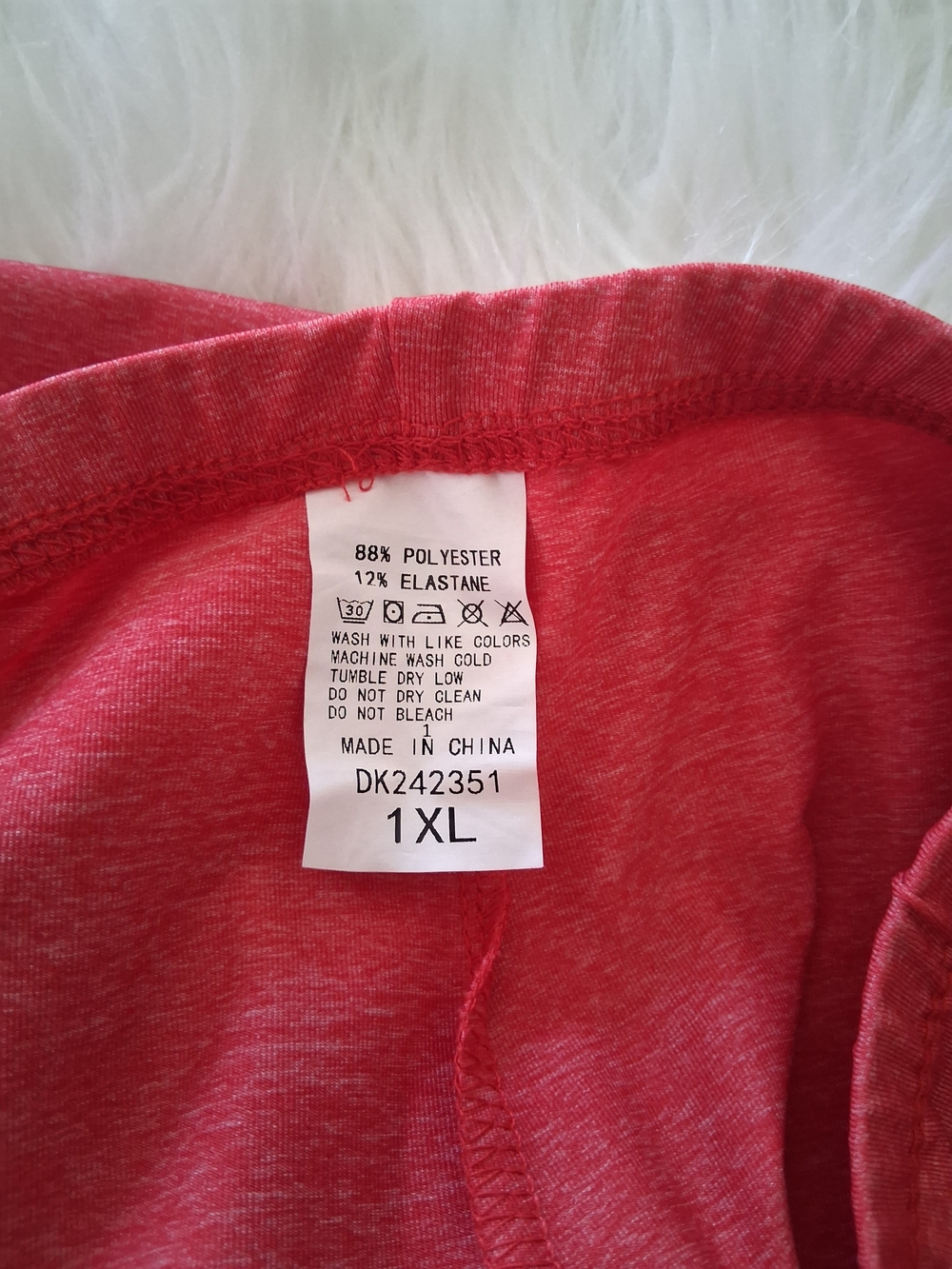 Women's Red Leggings with Lace Hem - Unbranded - Picture 5 of 6
